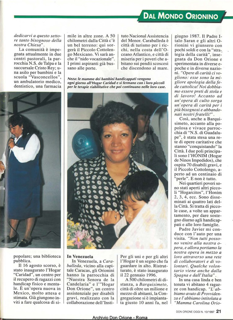 Don Orione oggi, 1997, 10, pagina 21