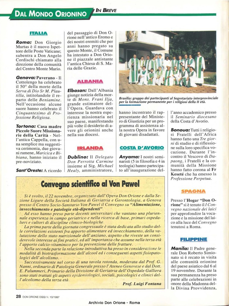 Don Orione oggi, 1997, 10, pagina 28