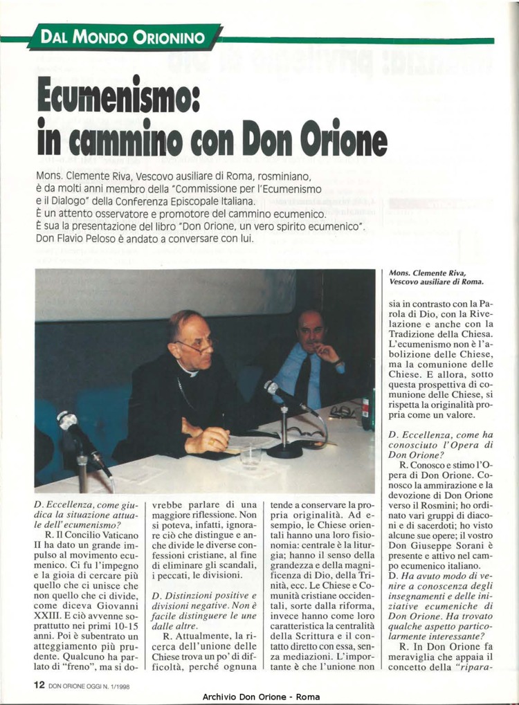 Don Orione oggi, 1998, 01, pagina 12