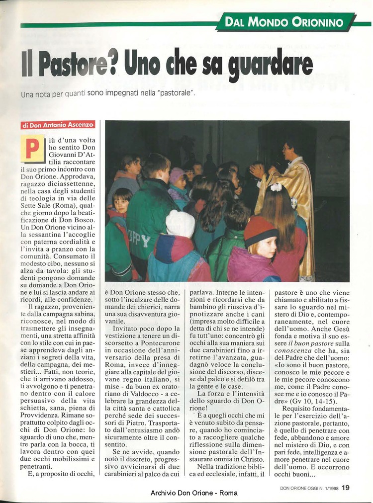 Don Orione oggi, 1998, 01, pagina 19