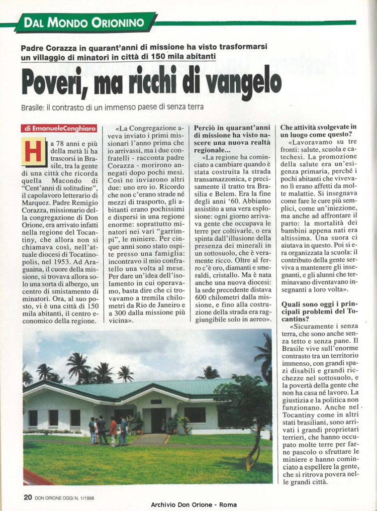 Don Orione oggi, 1998, 01, pagina 20