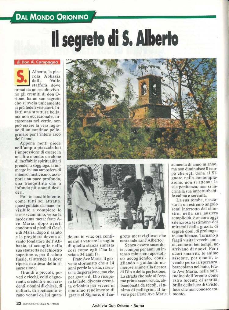 Don Orione oggi, 1998, 01, pagina 22