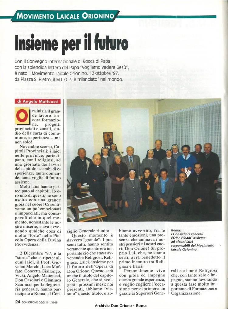 Don Orione oggi, 1998, 01, pagina 24