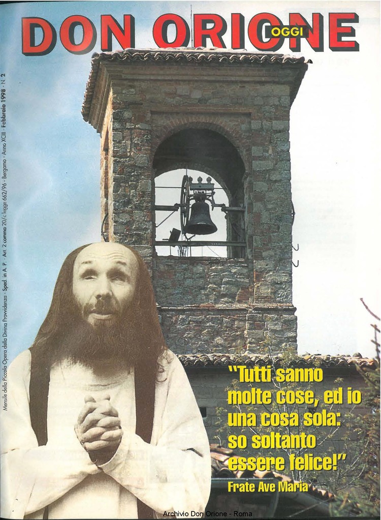 Don Orione oggi, 1998, 02, pagina 1