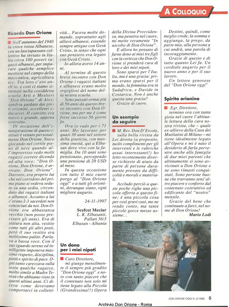 Don Orione oggi, 1998, 02, pagina 5