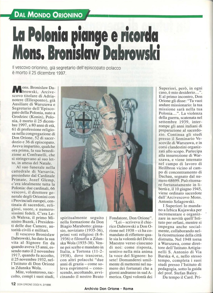 Don Orione oggi, 1998, 02, pagina 12