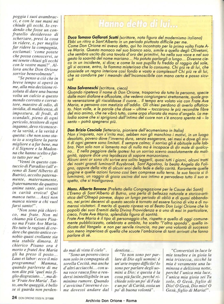 Don Orione oggi, 1998, 02, pagina 24