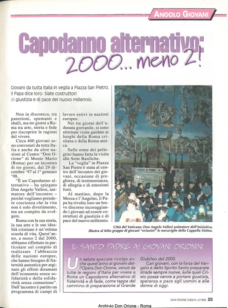 Don Orione oggi, 1998, 02, pagina 25