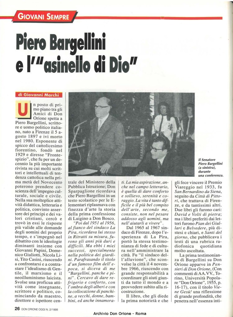 Don Orione oggi, 1998, 02, pagina 26