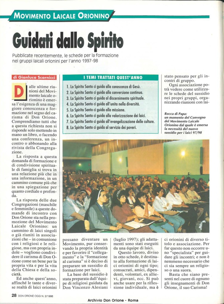 Don Orione oggi, 1998, 02, pagina 28