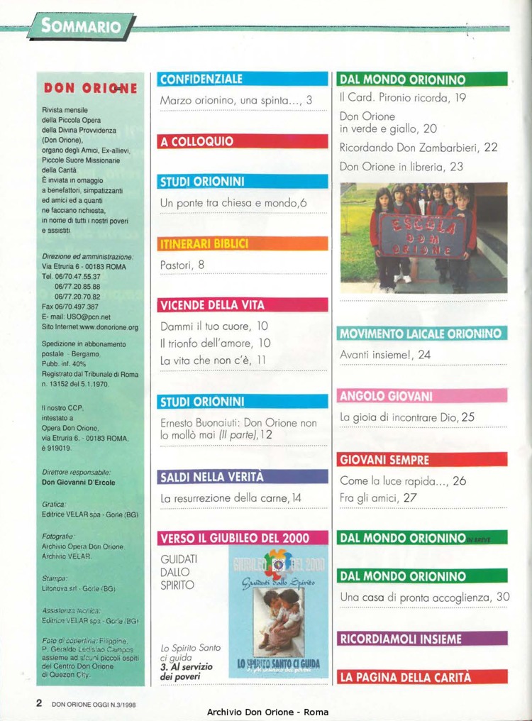 Don Orione oggi, 1998, 03, pagina 2