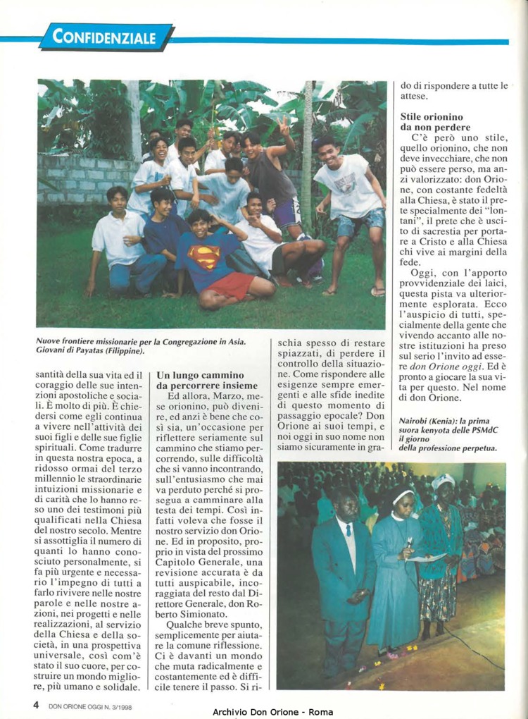 Don Orione oggi, 1998, 03, pagina 4