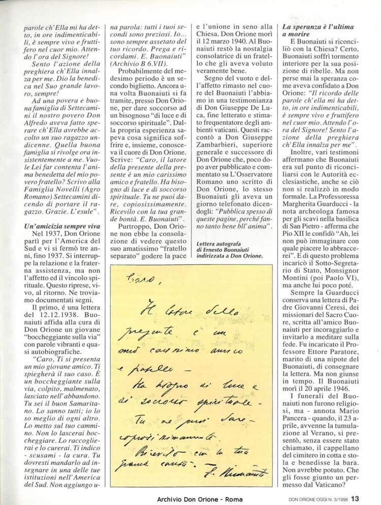 Don Orione oggi, 1998, 03, pagina 13