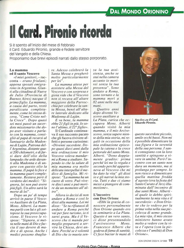 Don Orione oggi, 1998, 03, pagina 19