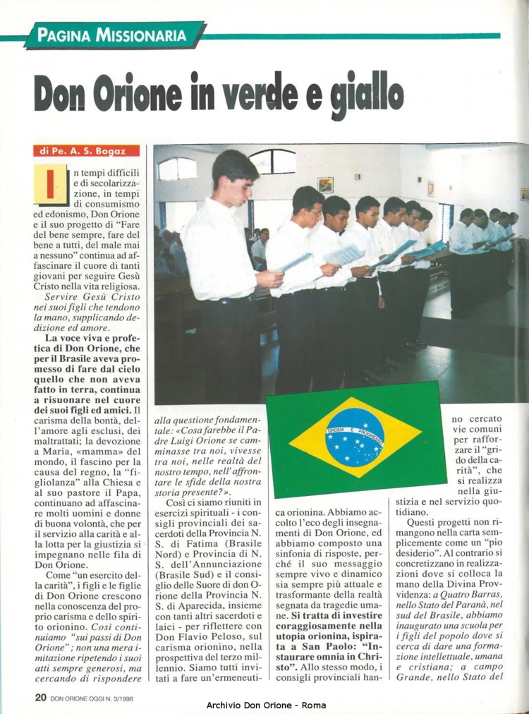 Don Orione oggi, 1998, 03, pagina 20