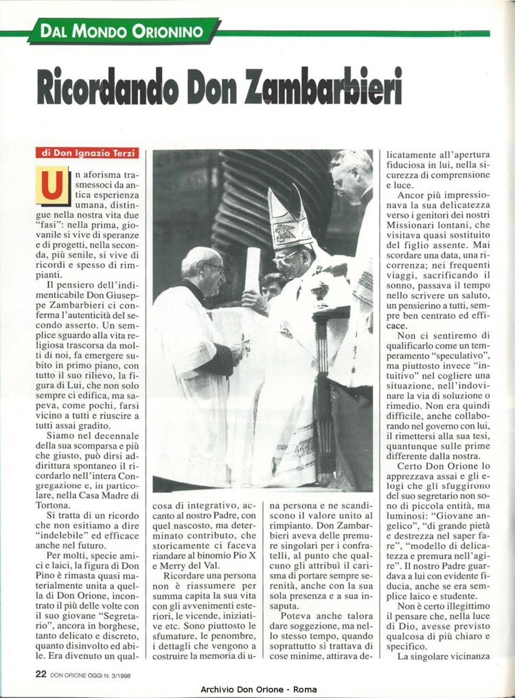 Don Orione oggi, 1998, 03, pagina 22
