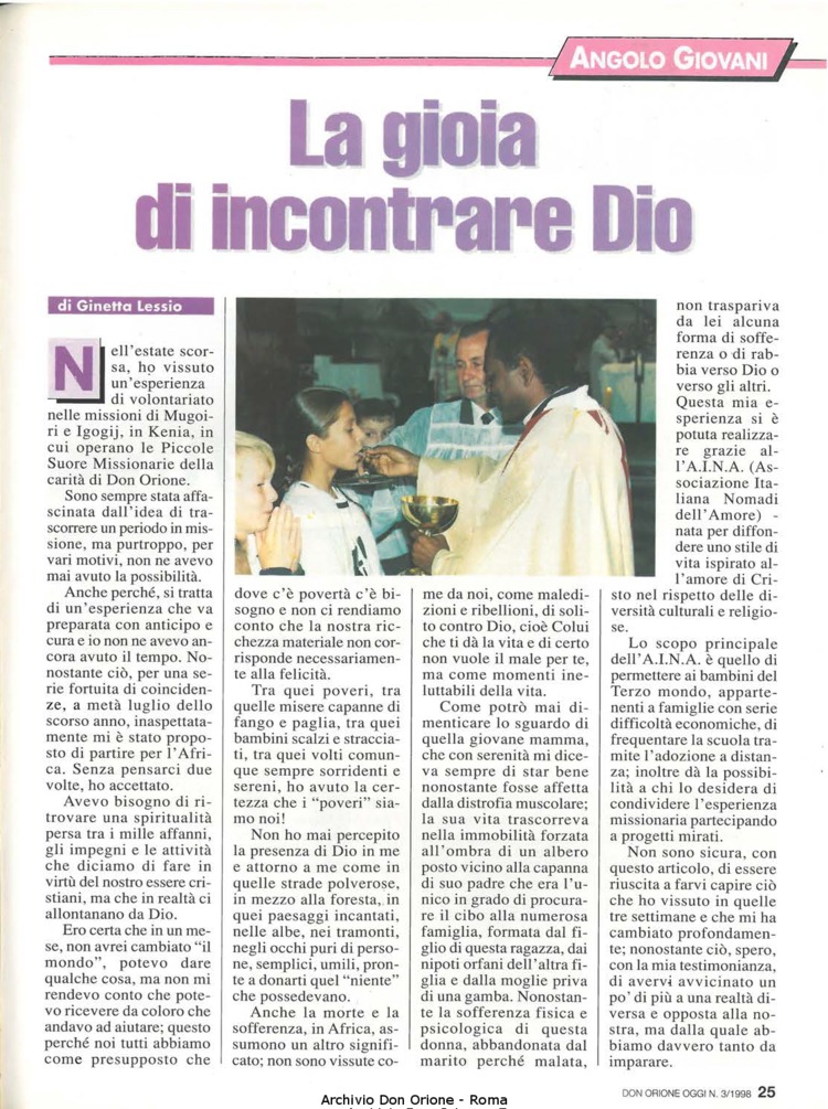Don Orione oggi, 1998, 03, pagina 25