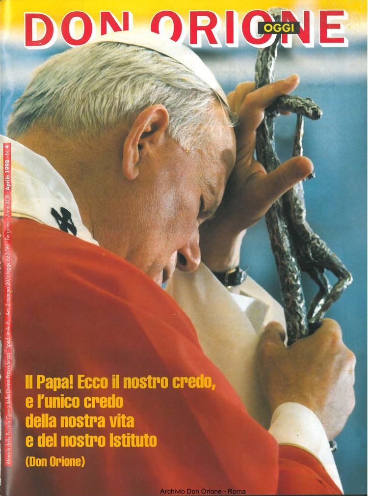 Don Orione oggi, 1998, 04, pagina 1