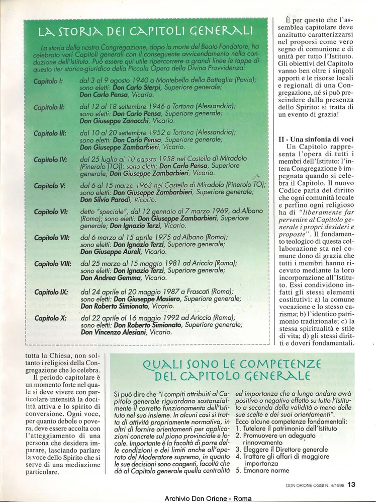 Don Orione oggi, 1998, 04, pagina 13