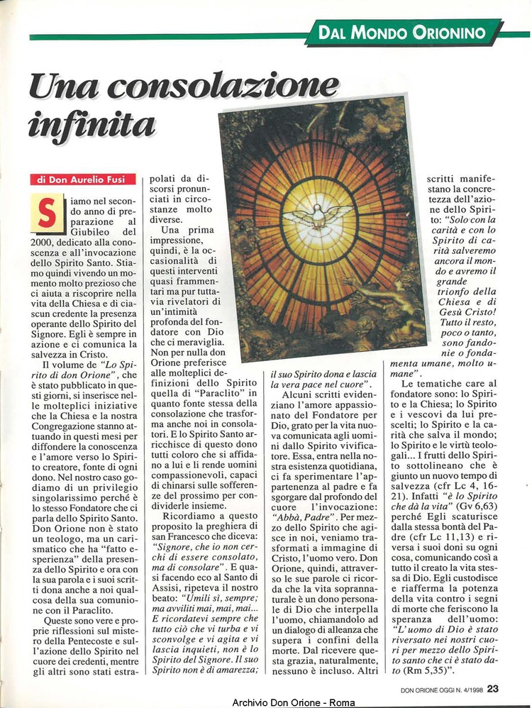 Don Orione oggi, 1998, 04, pagina 23