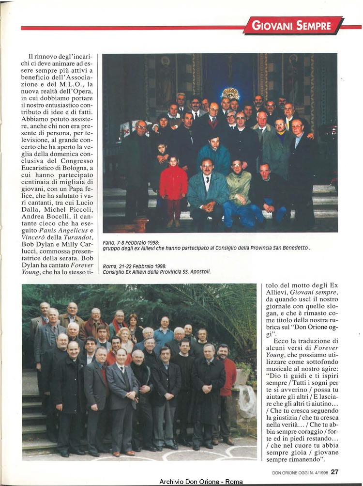 Don Orione oggi, 1998, 04, pagina 27