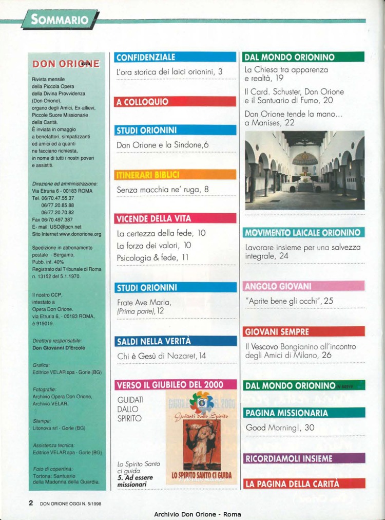 Don Orione oggi, 1998, 05, pagina 2