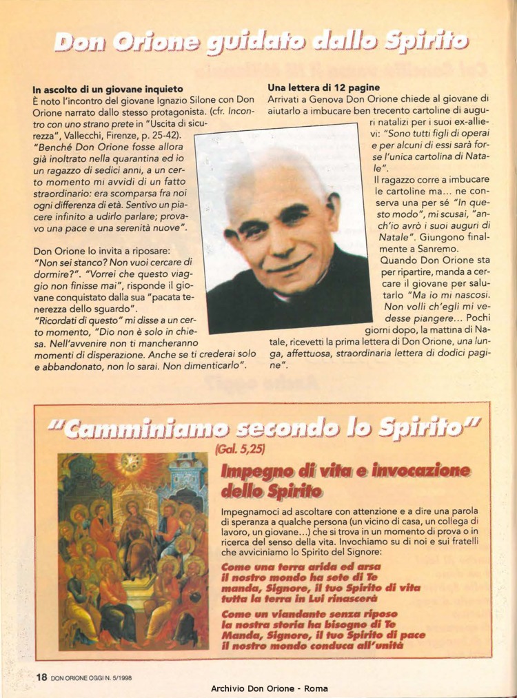 Don Orione oggi, 1998, 05, pagina 18