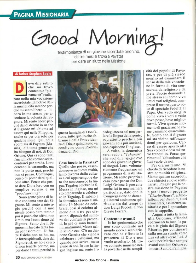Don Orione oggi, 1998, 05, pagina 30