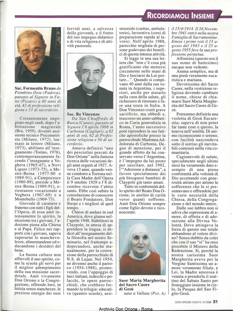 Don Orione oggi, 1998, 05, pagina 31