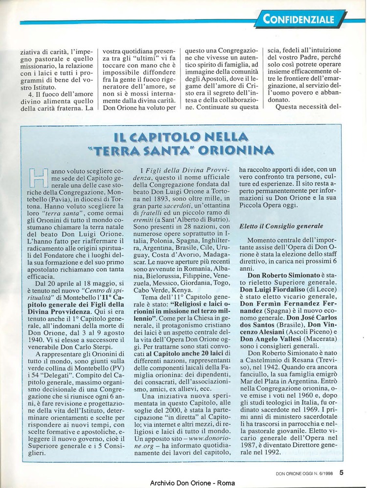 Don Orione oggi, 1998, 06, pagina 5