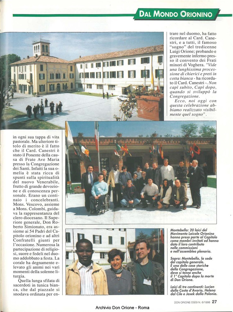 Don Orione oggi, 1998, 06, pagina 27