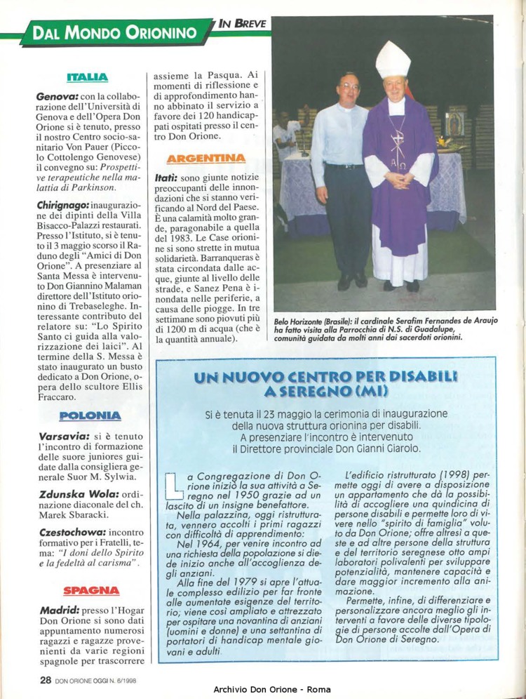 Don Orione oggi, 1998, 06, pagina 28
