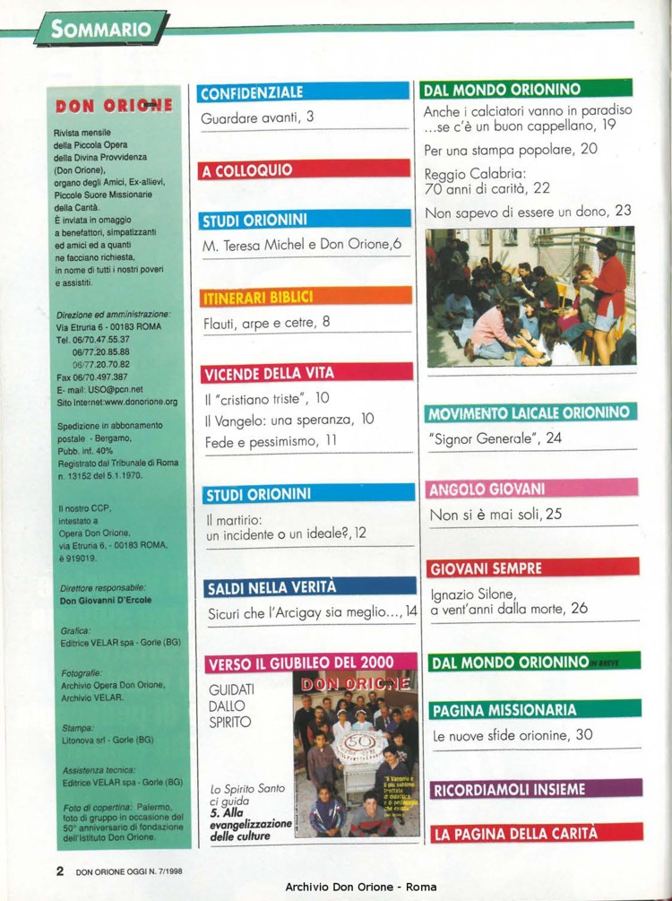 Don Orione oggi, 1998, 07, pagina 2
