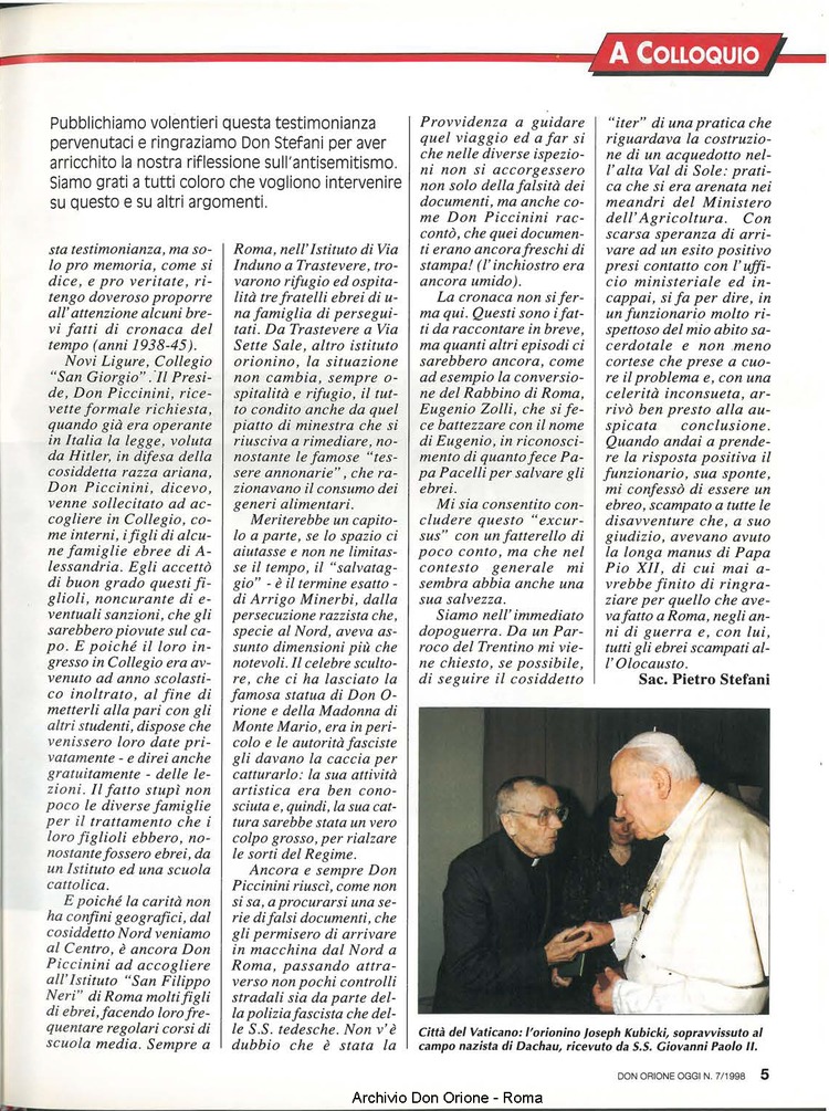 Don Orione oggi, 1998, 07, pagina 5