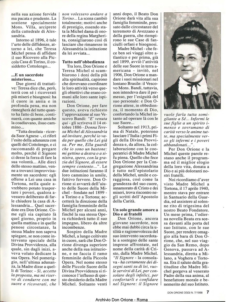 Don Orione oggi, 1998, 07, pagina 7