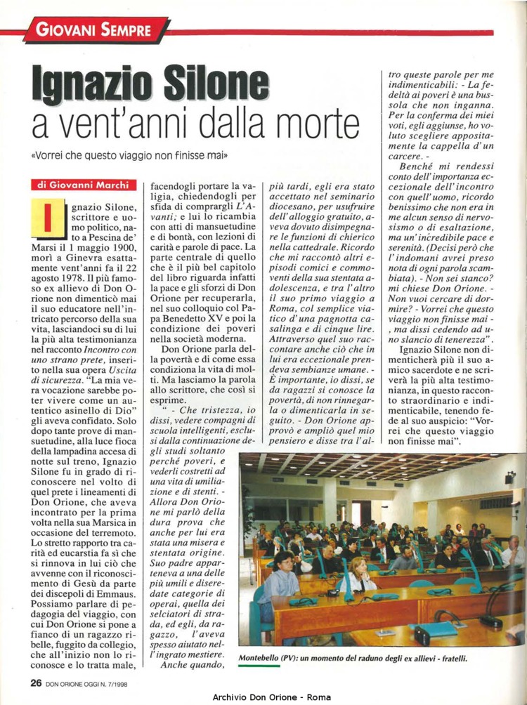 Don Orione oggi, 1998, 07, pagina 26