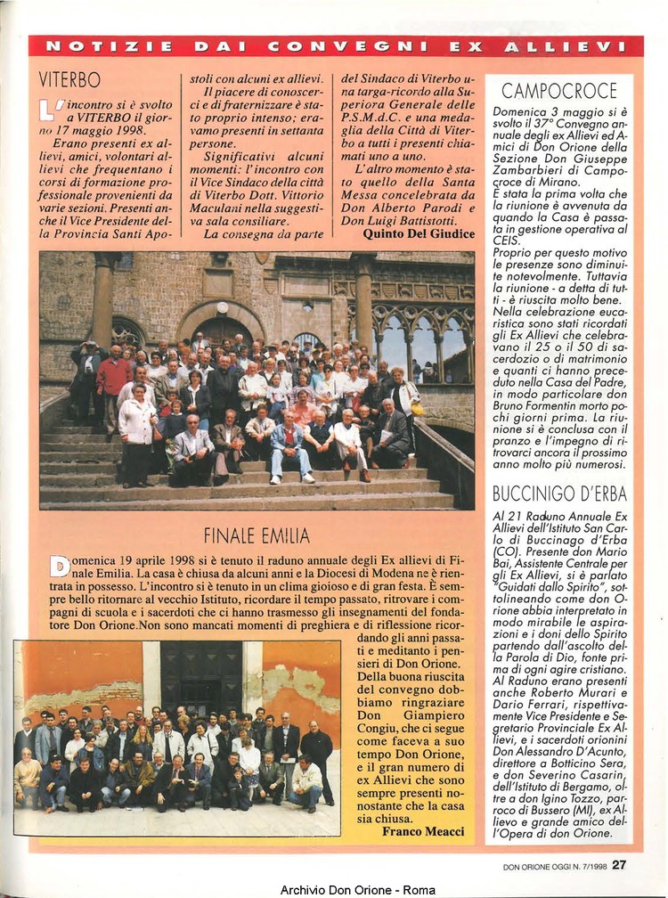 Don Orione oggi, 1998, 07, pagina 27