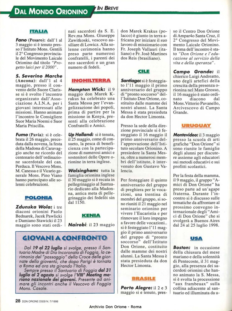 Don Orione oggi, 1998, 07, pagina 28