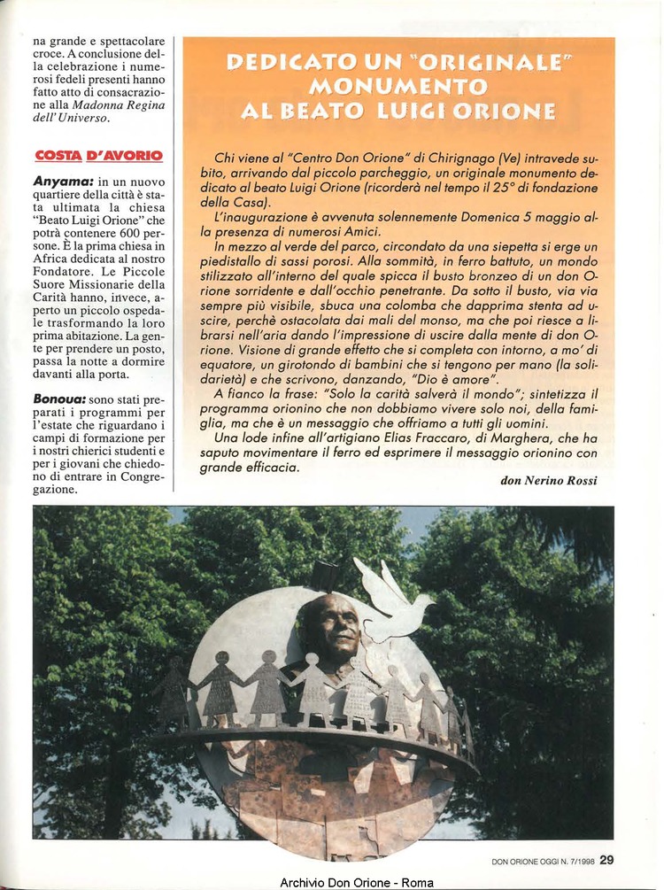 Don Orione oggi, 1998, 07, pagina 29