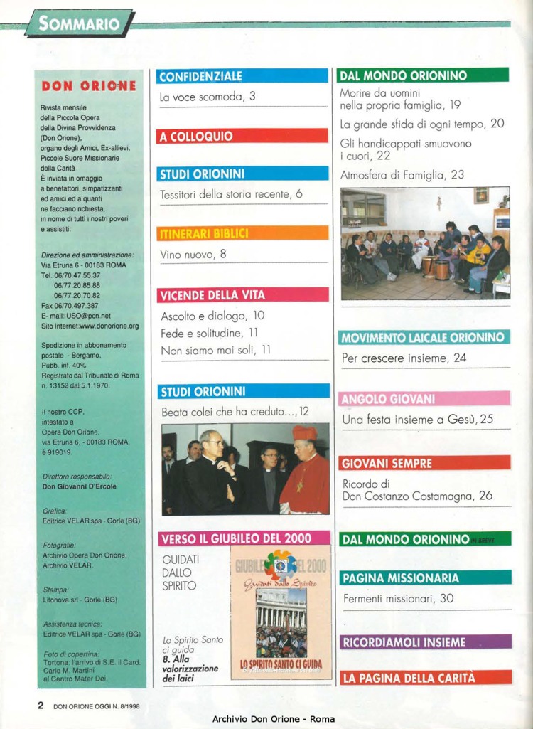 Don Orione oggi, 1998, 08, pagina 2