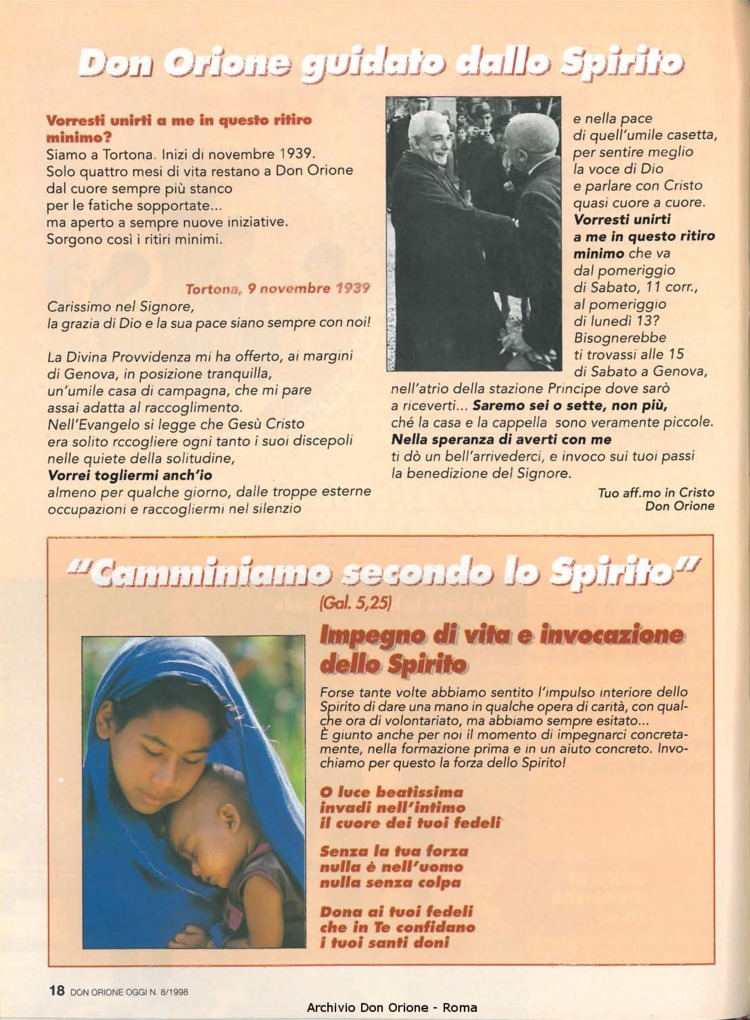 Don Orione oggi, 1998, 08, pagina 18