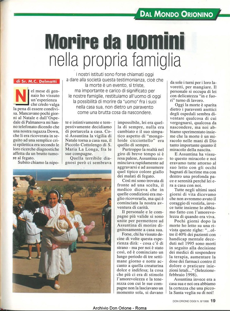 Don Orione oggi, 1998, 08, pagina 19
