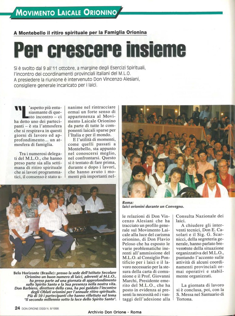 Don Orione oggi, 1998, 08, pagina 24