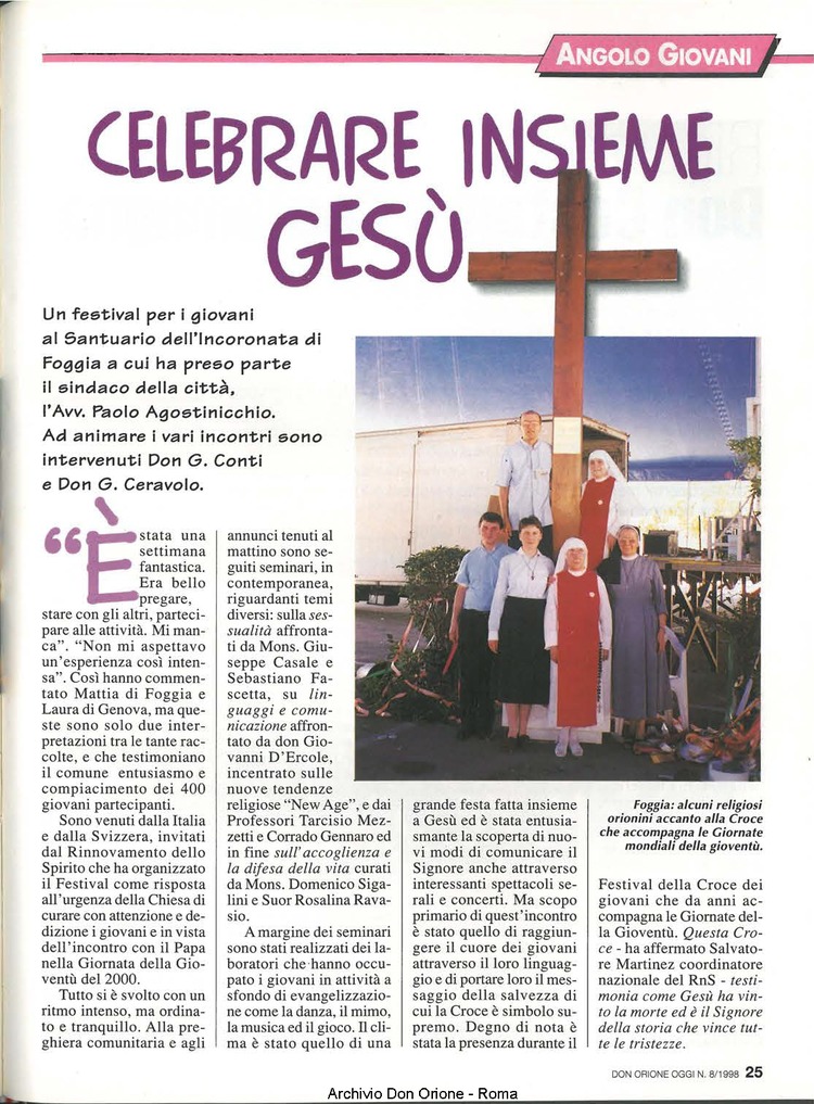 Don Orione oggi, 1998, 08, pagina 25