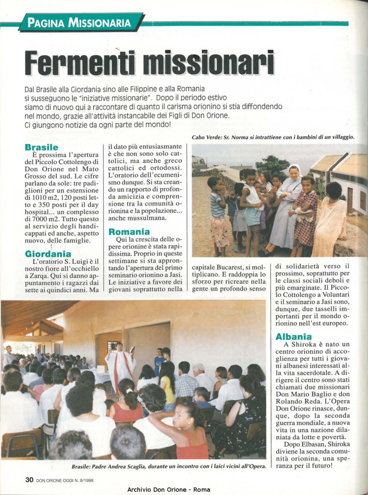 Don Orione oggi, 1998, 08, pagina 30