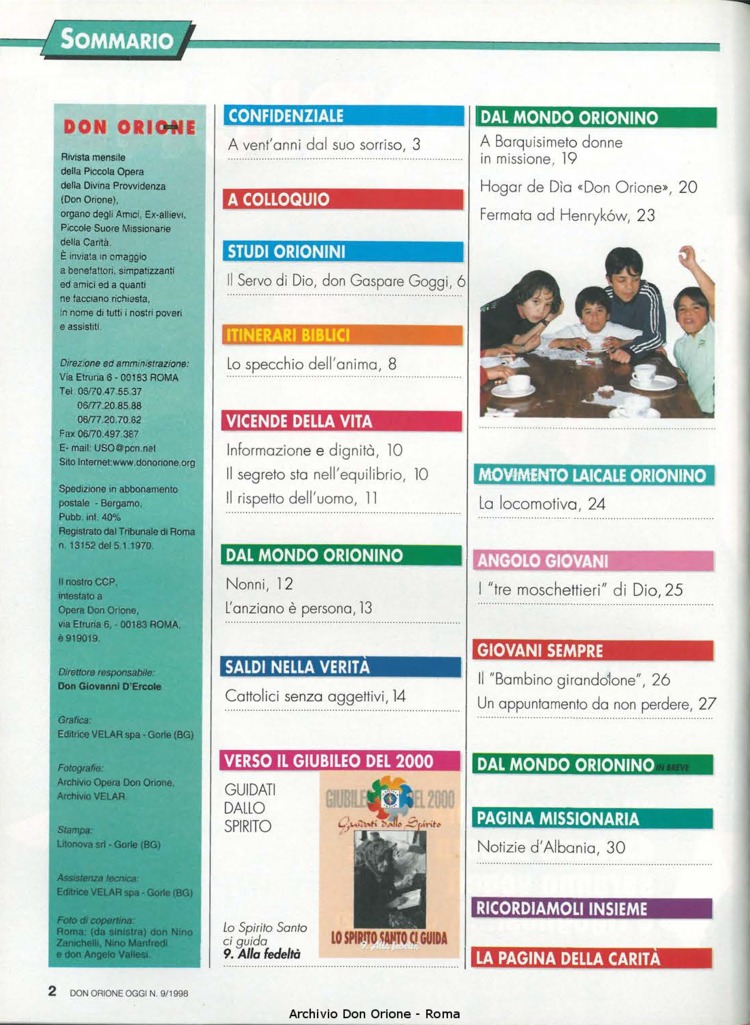 Don Orione oggi, 1998, 09, pagina 2