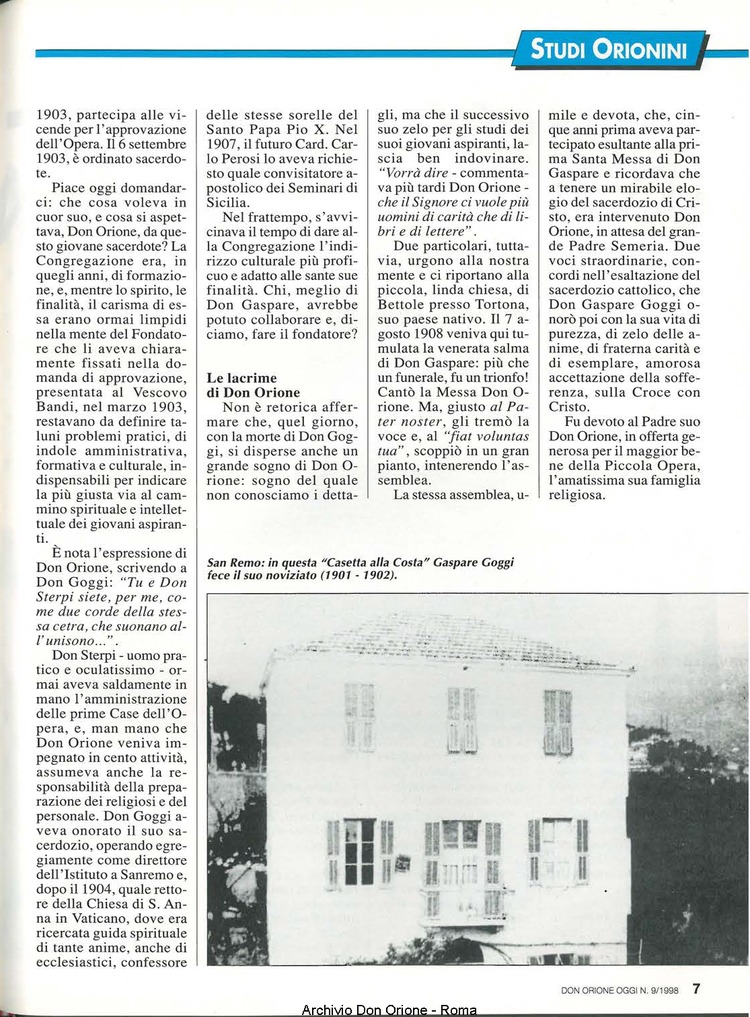 Don Orione oggi, 1998, 09, pagina 7