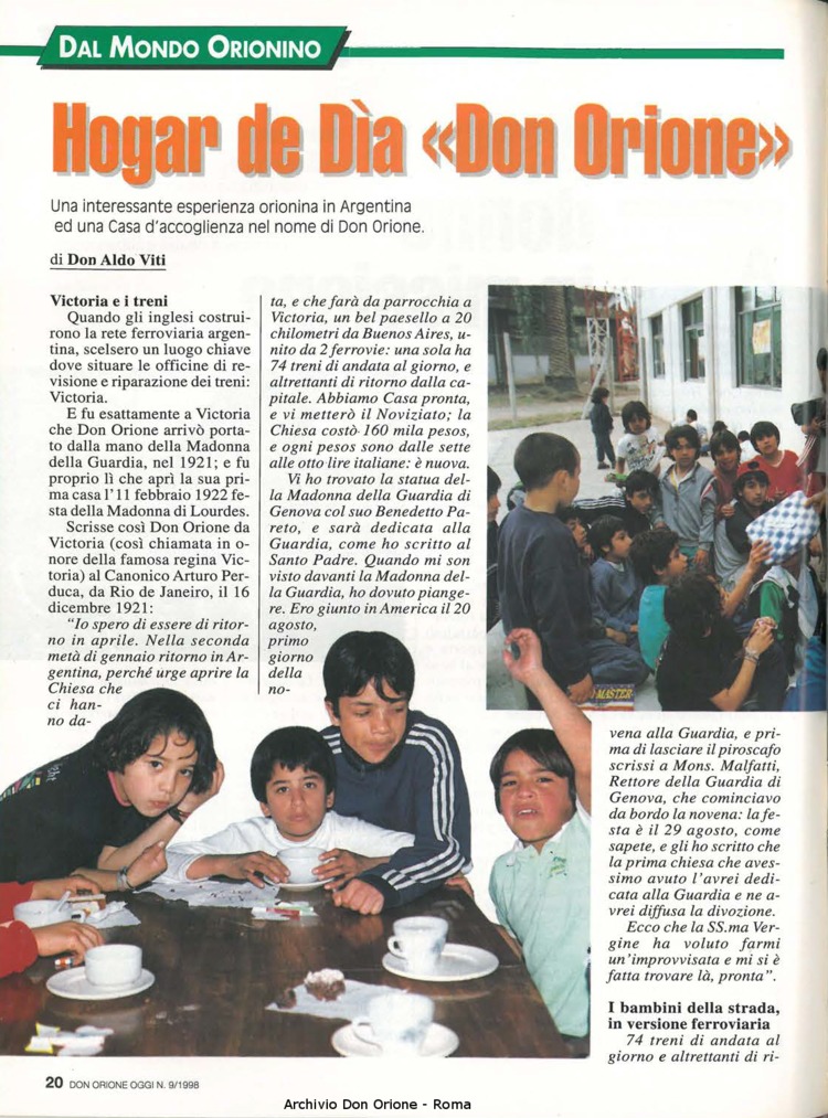 Don Orione oggi, 1998, 09, pagina 20