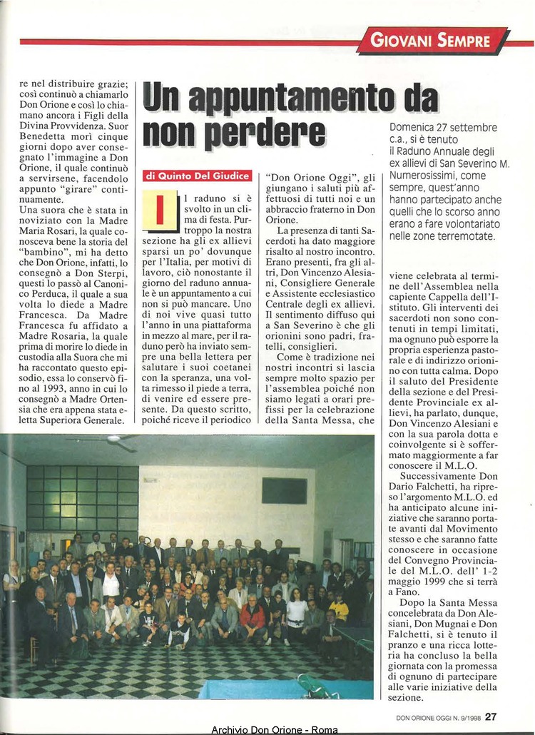 Don Orione oggi, 1998, 09, pagina 27