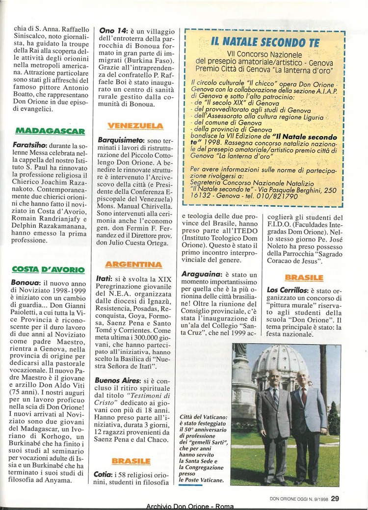 Don Orione oggi, 1998, 09, pagina 29